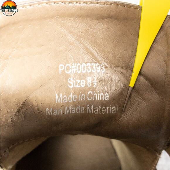 Journee Collection Seena Ankle Booties Tan Wedge Heels Back Zip Women's Size 8.5 - Picture 8 of 11